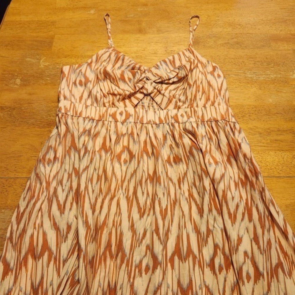 Women's Orange Patterned Nine West Dress